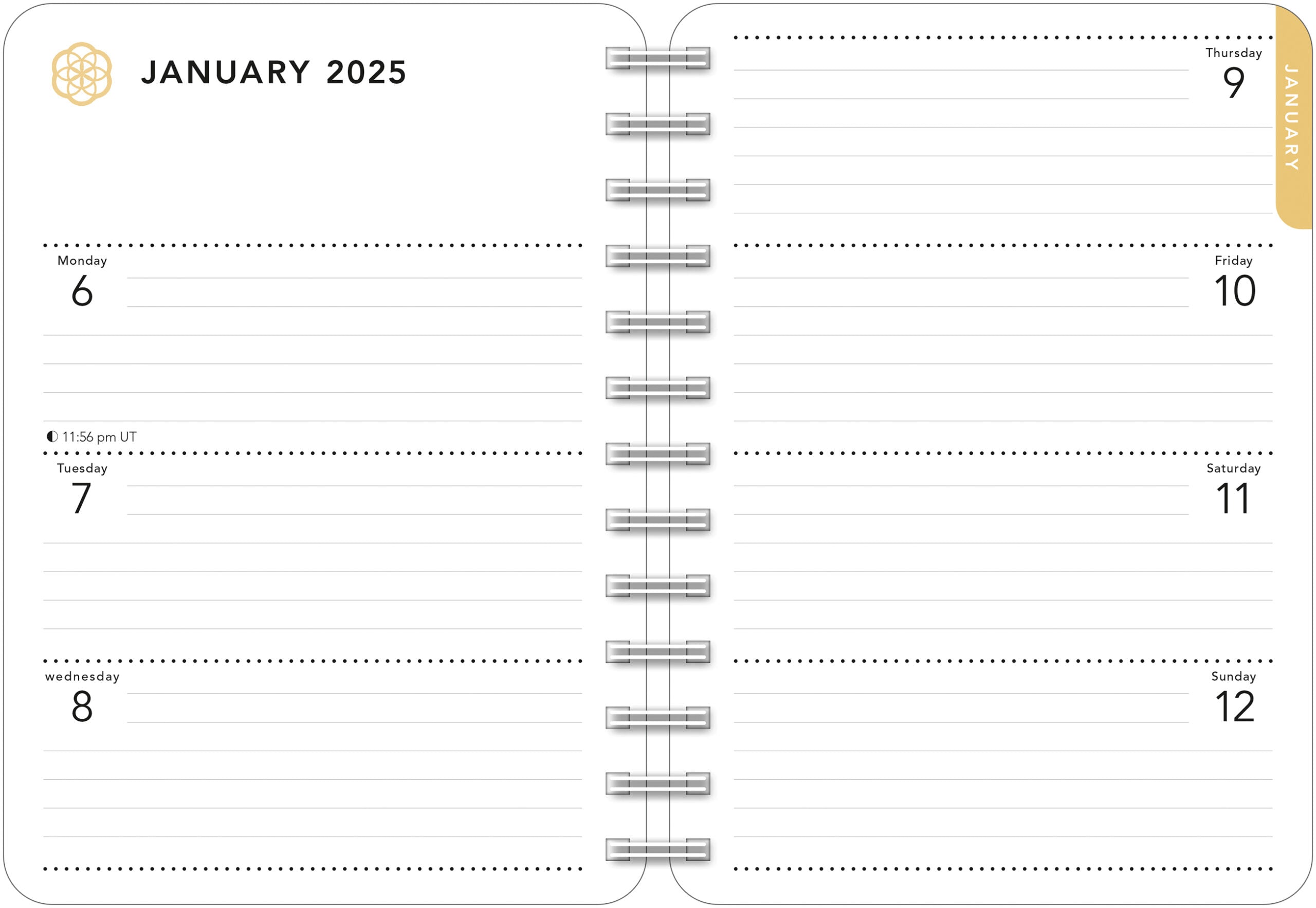 2025 Be Here Now: Ram Dass - Monthly & Weekly Diary/Planner