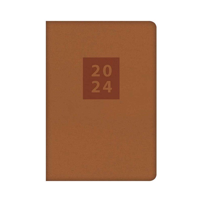 2024 Brown Fabric - Weekly Diary/Planner