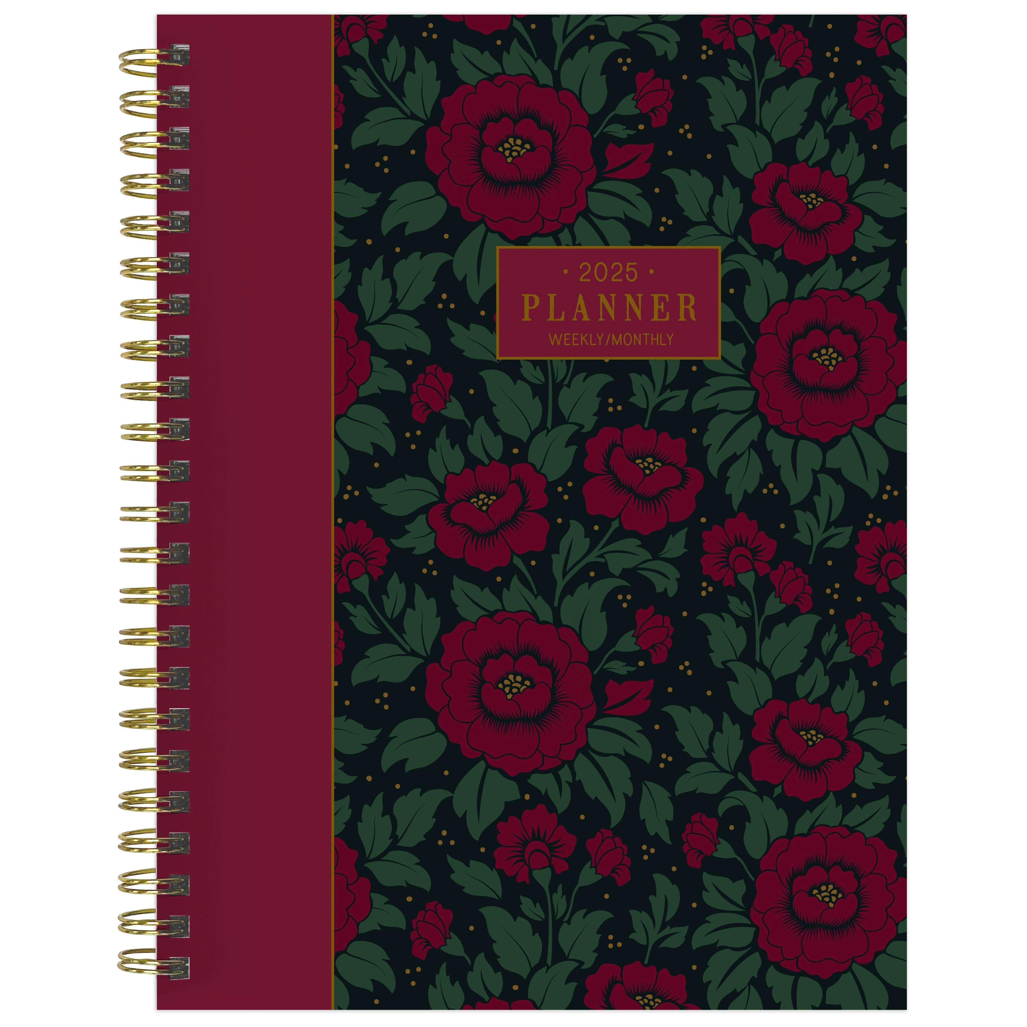 2025 Victorian Blooms - Medium Monthly & Weekly Diary/Planner