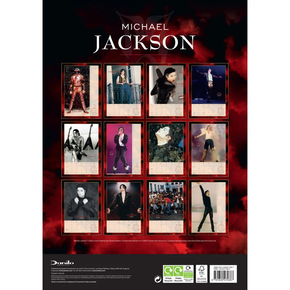 2025 Michael Jackson - A3 Wall Calendar