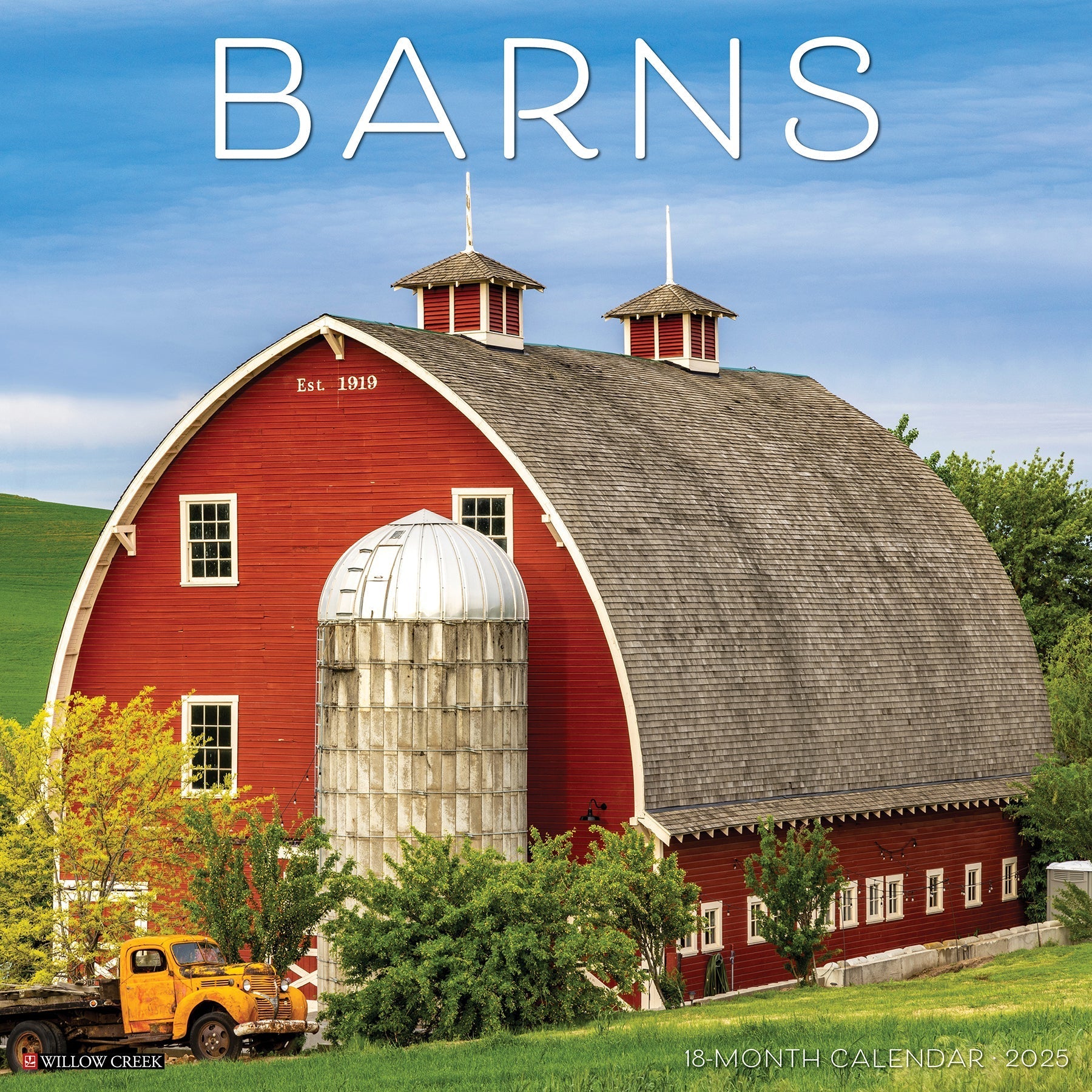 2025 Barns - Square Wall Calendar (US Only)