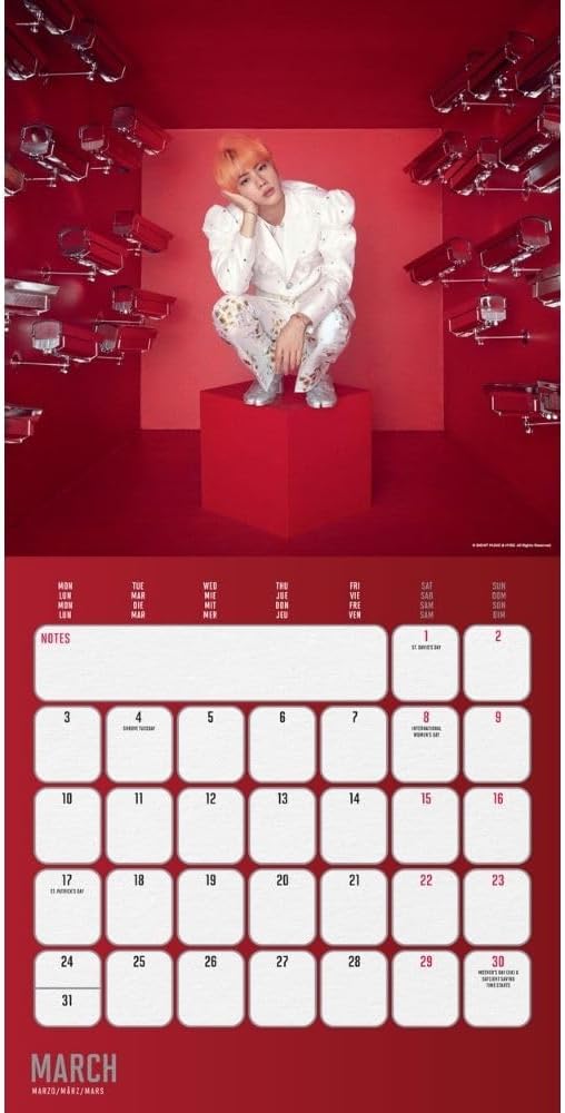 2025 BTS - Square Wall Calendar