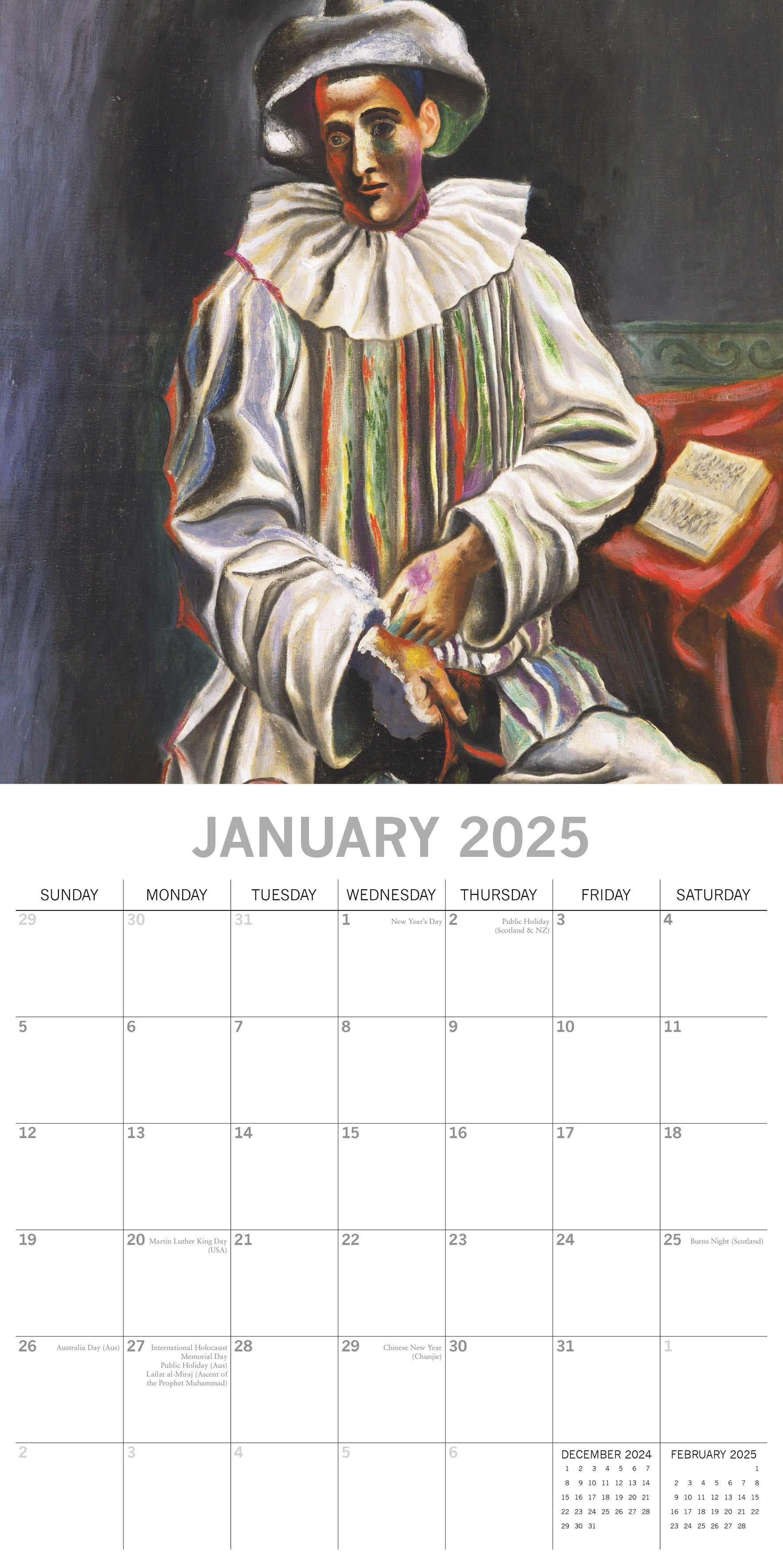 2025 Picasso - Square Wall Calendar