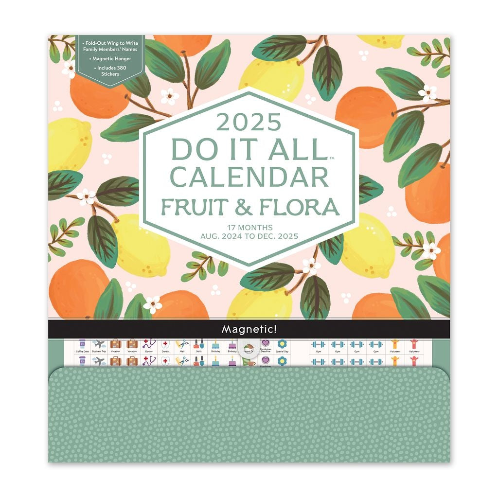 2025 Fruit & Flora Do It All Family Planner - Deluxe Wall Calendar