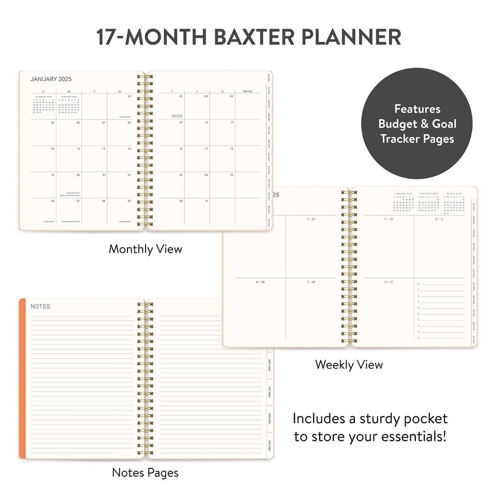 2025 Endless Summer - Baxter Weekly & Monthly Diary/Planner