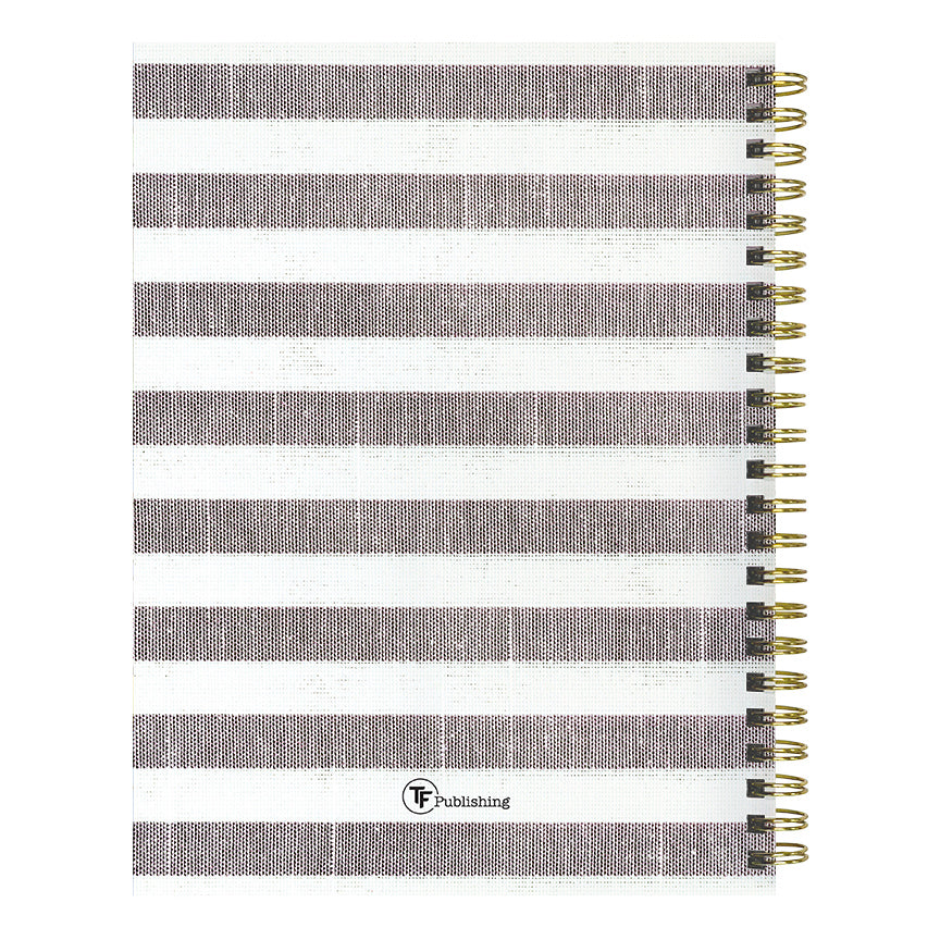 July 2024 - June 2025 Seersucker Stripe - Medium Weekly & Monthly Academic Year Diary/Planner  SOLD OUT