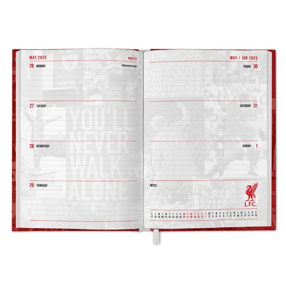 2025 Liverpool Fc - Calendar & Diary Musical Gift Box Set