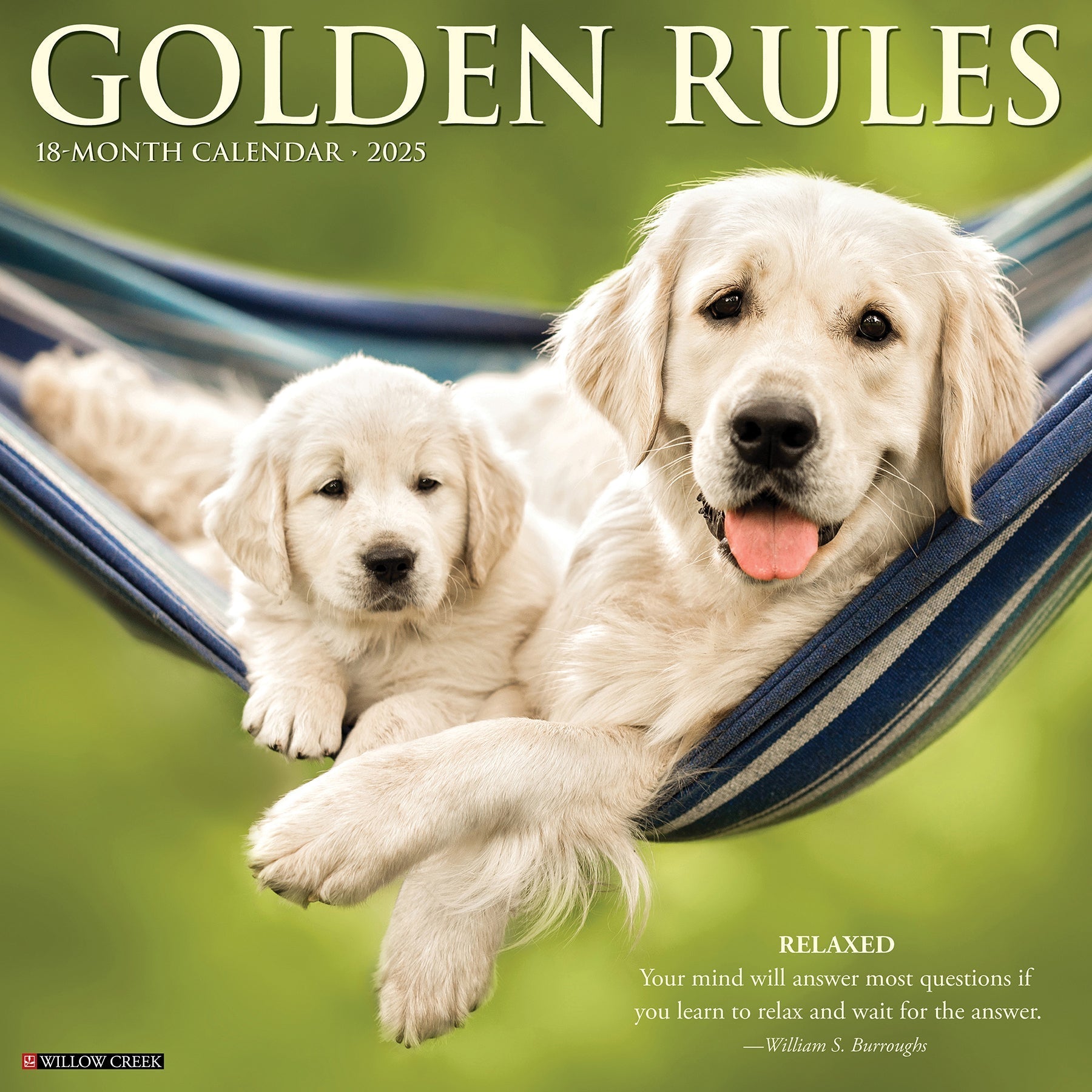 2025 Golden Rules - Square Wall Calendar (US Only)