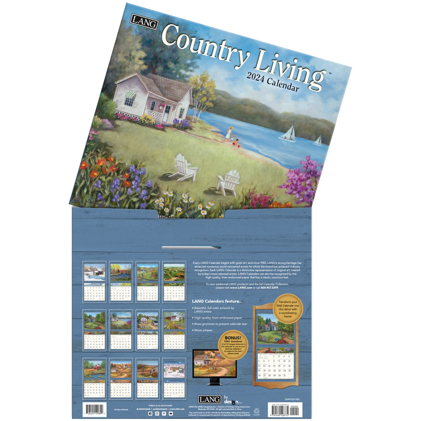 2024 LANG Country Living By Colleen Eubanks - Deluxe Wall Calendar