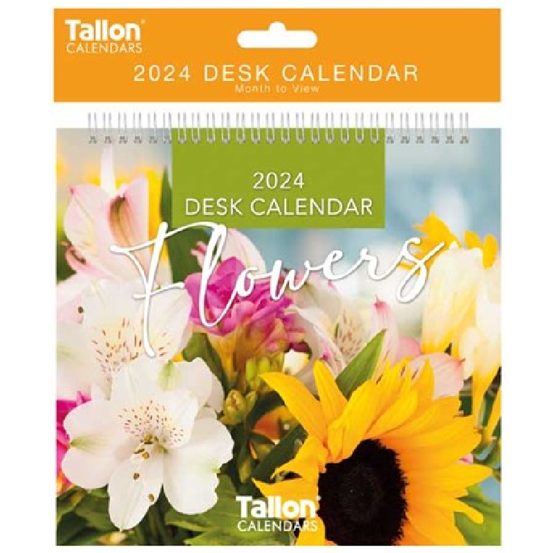 2024 Flowers - Desk Easel Calendar