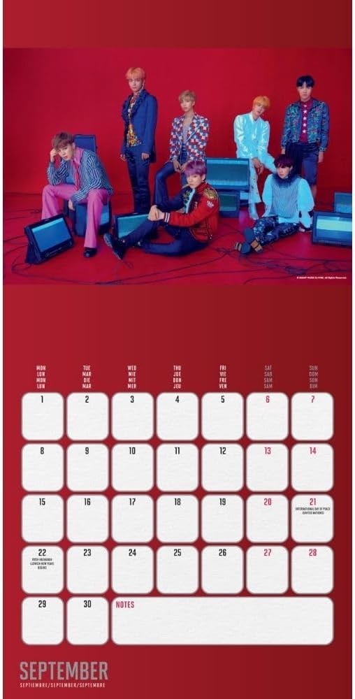 2025 BTS - Square Wall Calendar