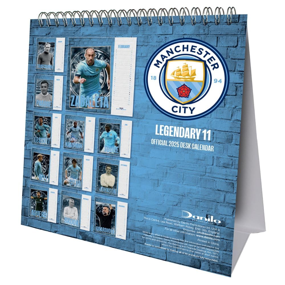 2025 Manchester City Fc - Desk Easel Calendar