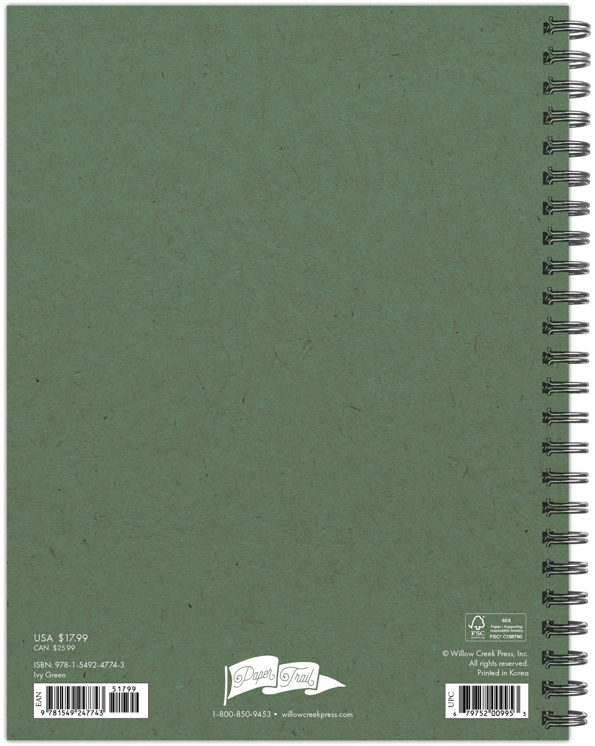 July 2024 - June 2025 Ivy Green - Medium Weekly & Monthly Academic Year Diary/Planner