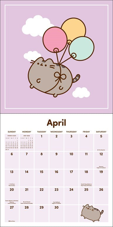 2025 Pusheen Smile Every Day - Square Wall Calendar