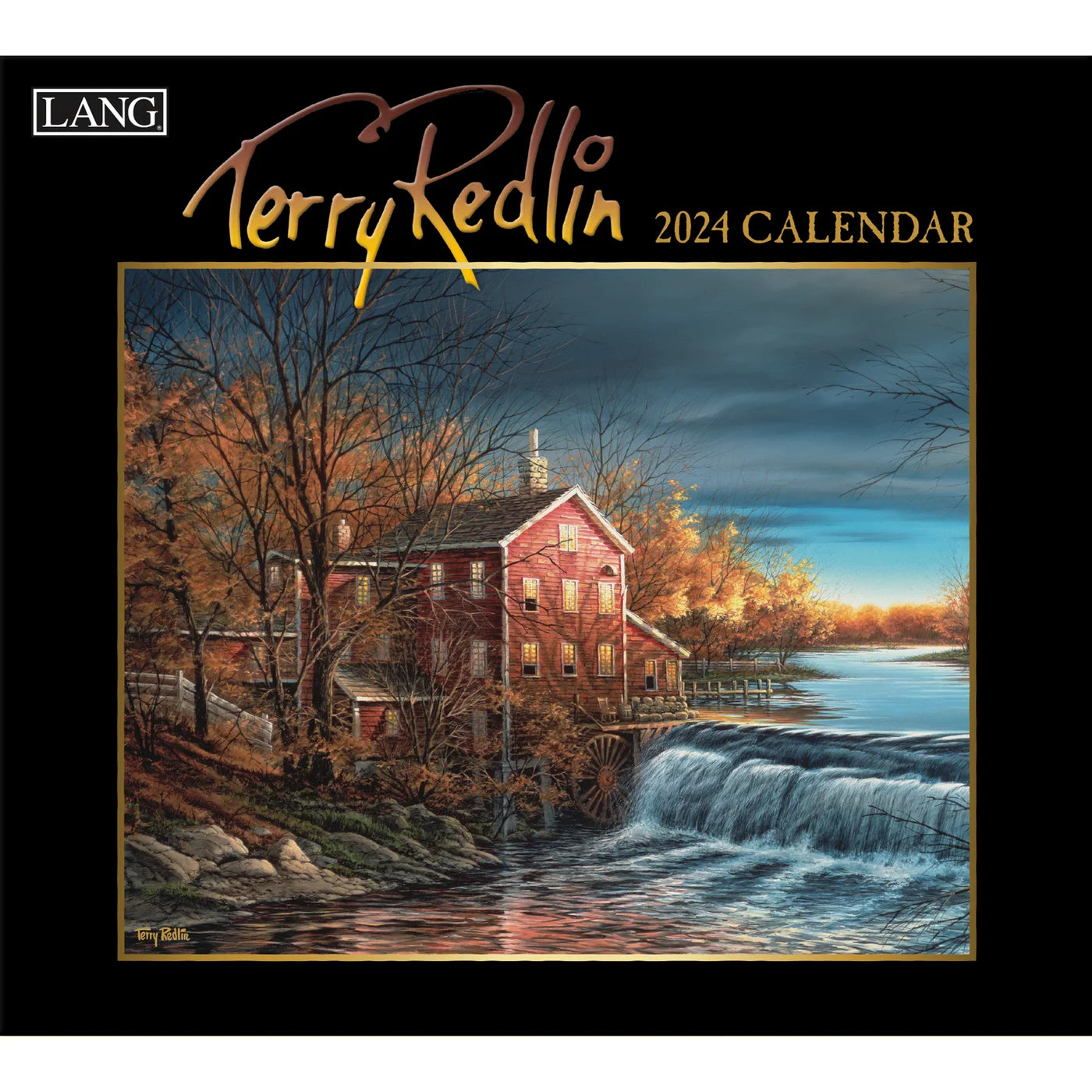 2024 LANG Terry Redlin Deluxe Wall Calendar Sceneries & Flowers