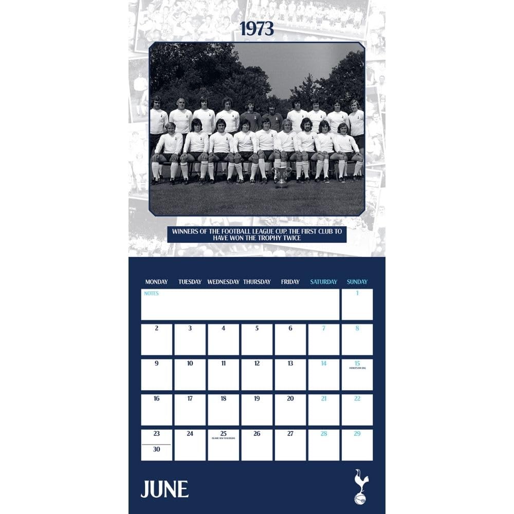 2025 Tottenham Hotspur Legends - Square Wall Calendar