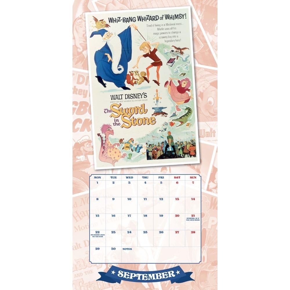 2025 Disney Vintage Posters - Square Wall Calendar