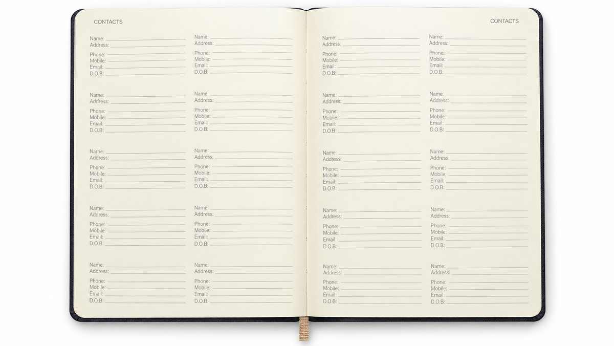 Personalised 2027 A5 Weekly & Monthly Planner - Hard Cover Diary