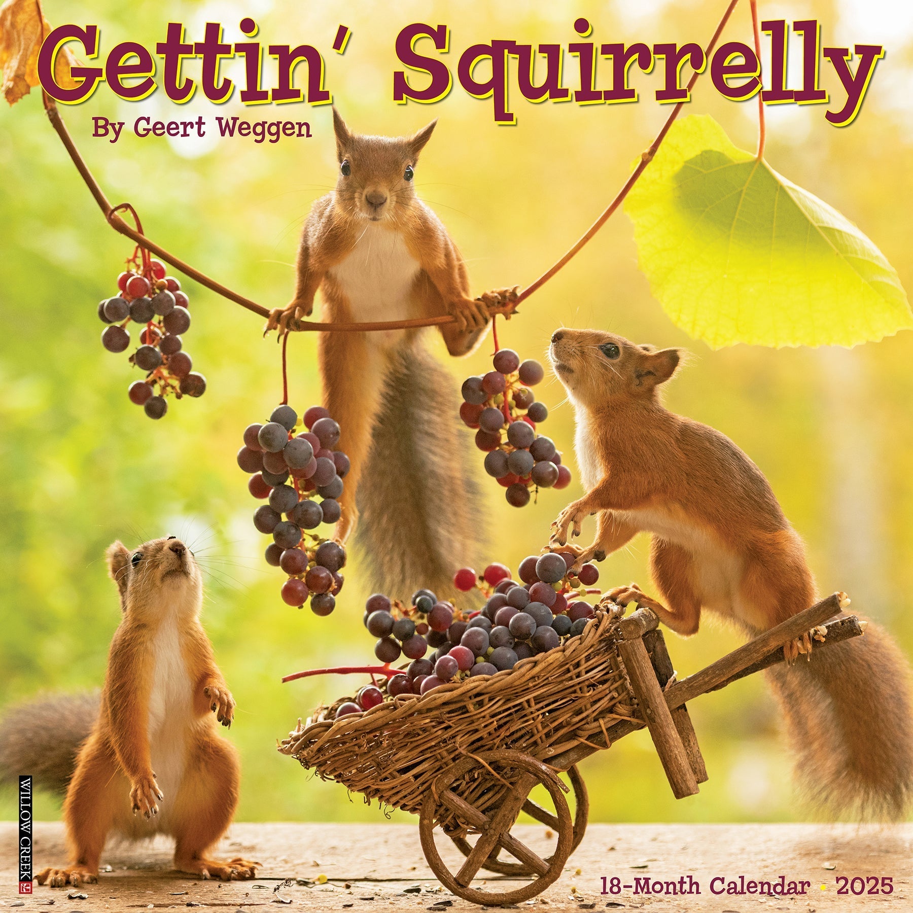 2025 Gettin' Squirrelly - Square Wall Calendar (US Only)