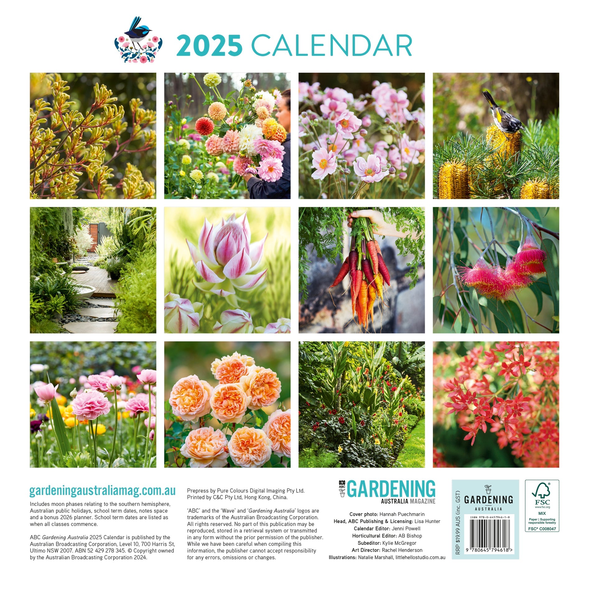 2025 ABC Gardening Australia - Square Wall Calendar