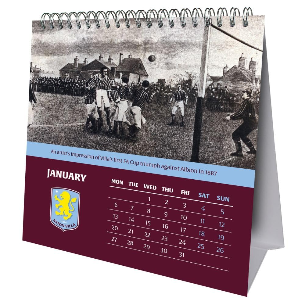 2025 Aston Villa Fc - Desk Easel Calendar