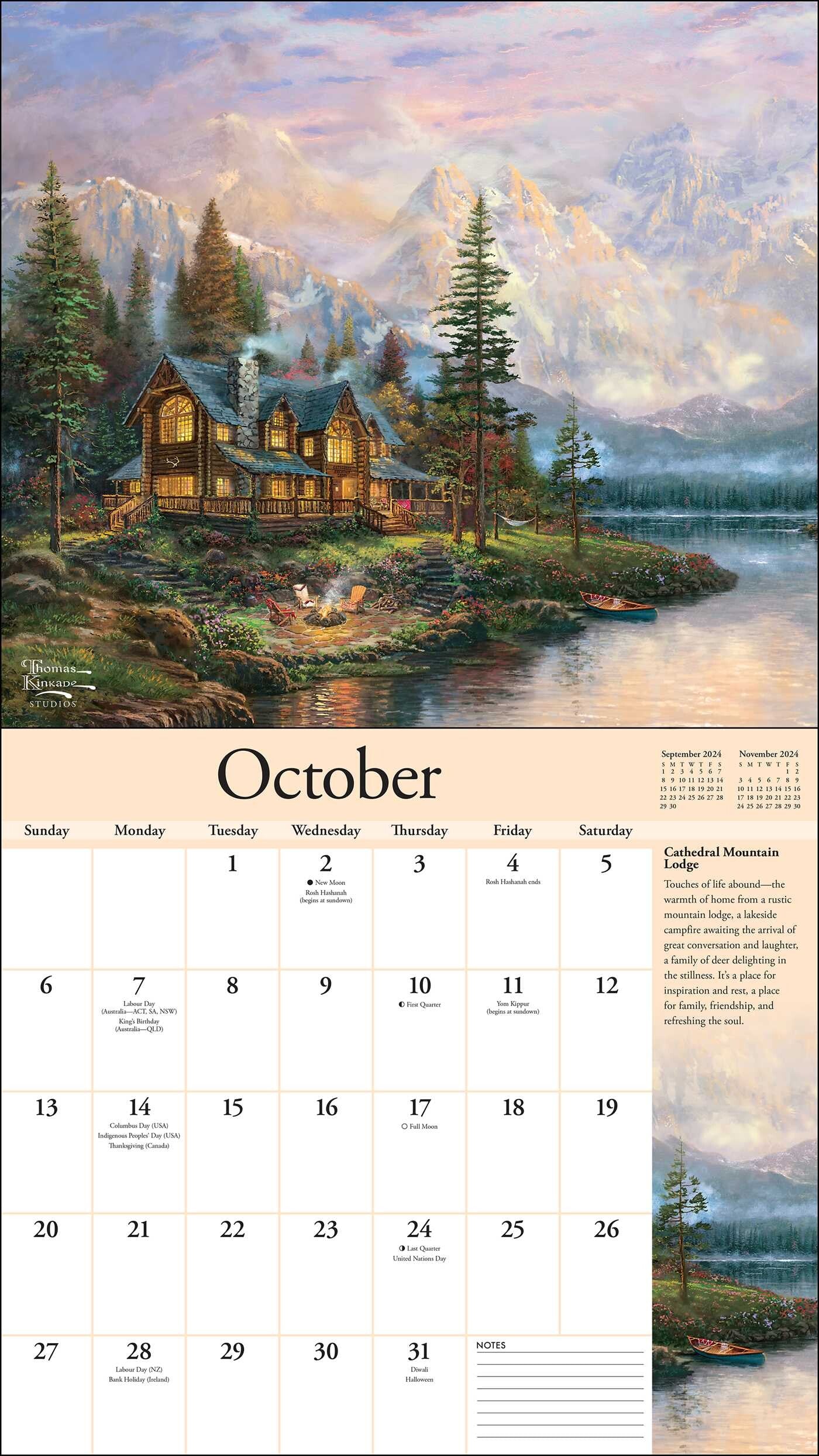 2024 Thomas Kinkade Special Collector's Edition (with Print) - Deluxe Wall Calendar  SOLD OUT