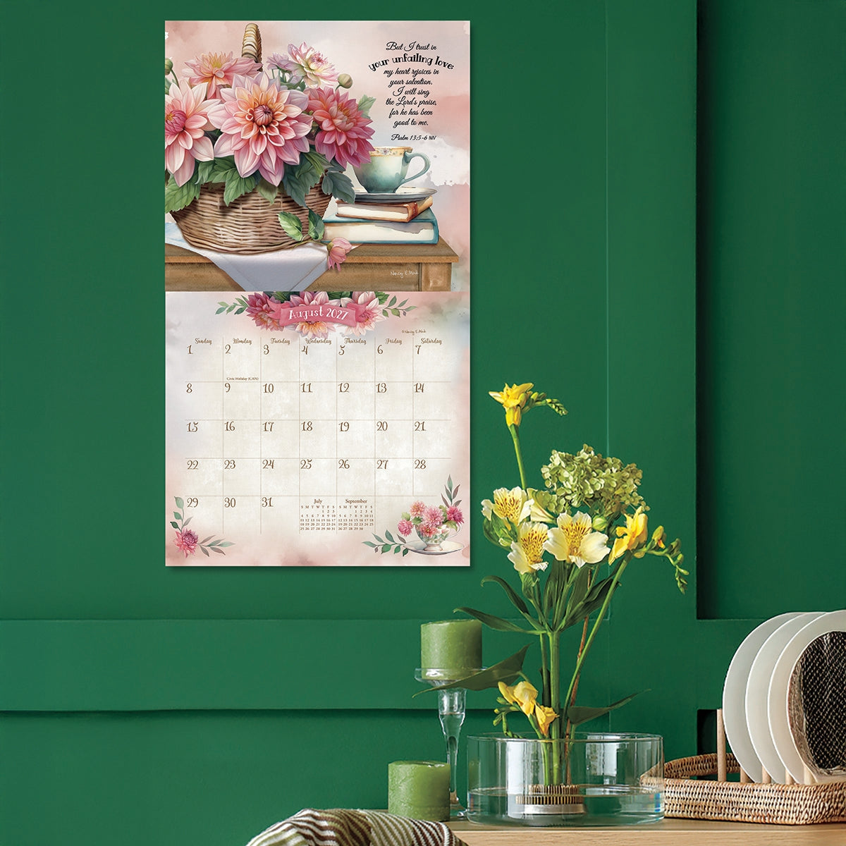 コレクション FH/gerrit rietveld abcdesigne CALENDAR 2027 Faithful Heart & Home - Script - Deluxe Wall Calendar
