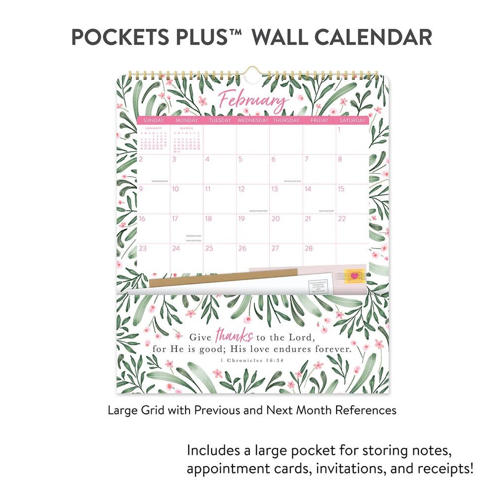 2025 Beautiful Creation Pockets Plus - Deluxe Wall Calendar