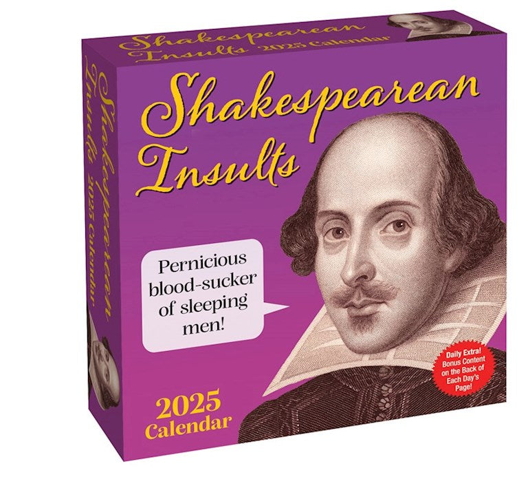 2025 Shakespearean Insults - Daily Boxed Page-A-Day Calendar