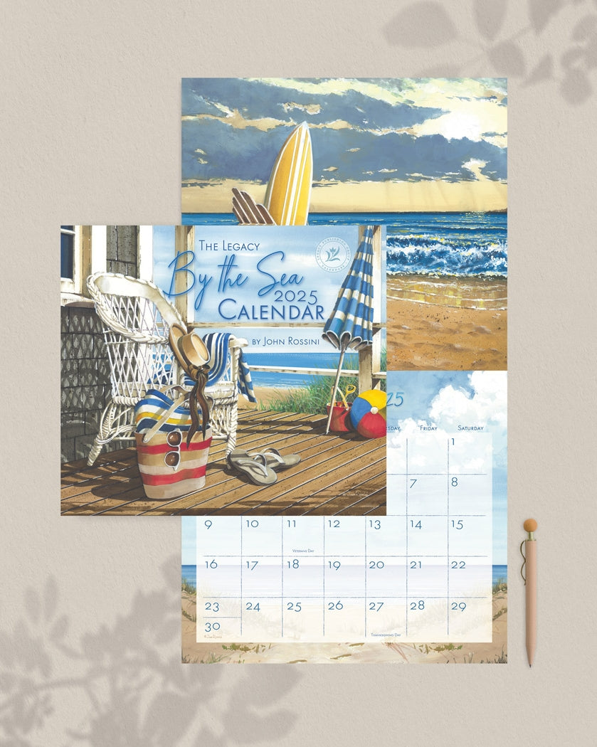 2025 Legacy By The Sea - Deluxe Wall Calendar