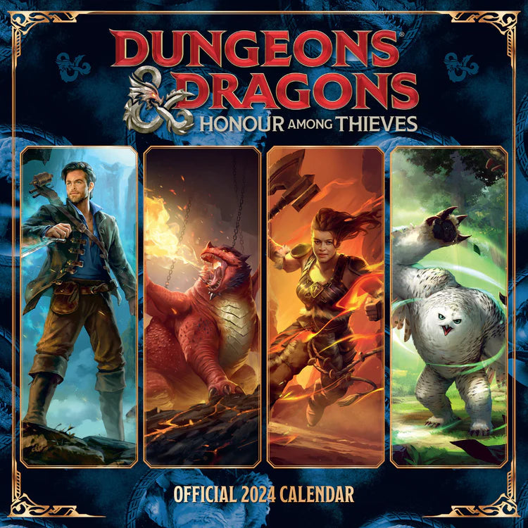 2024 Dungeons & Dragons - Square Wall Calendar