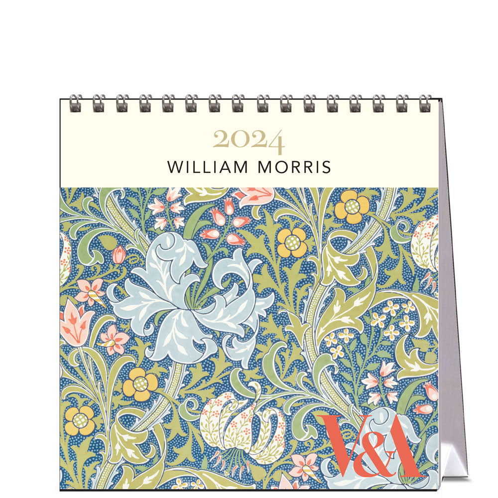 2024 William Morris - Desk Easel Calendar