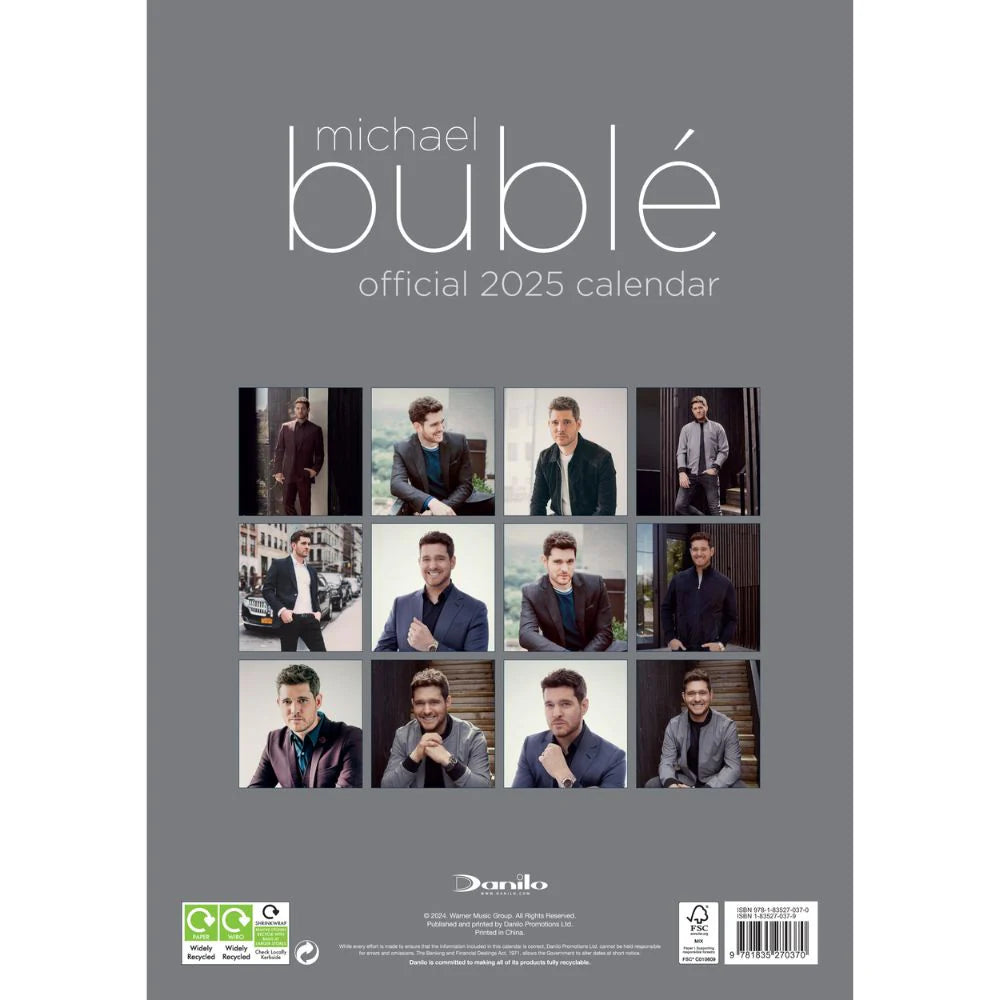 2025 Michael Buble - A3 Wall Calendar