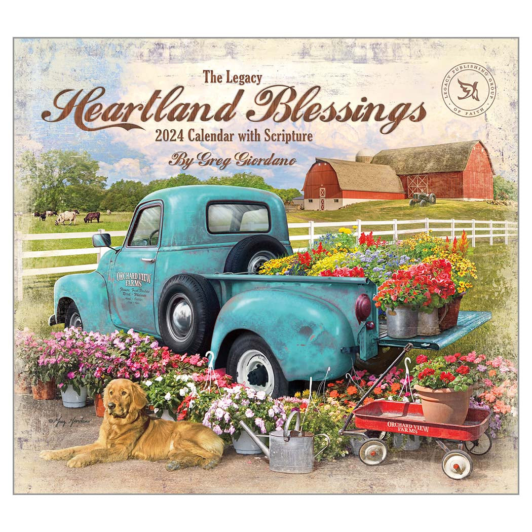 2024 Legacy Heartland Blessings - Scripture - Deluxe Wall Calendar
