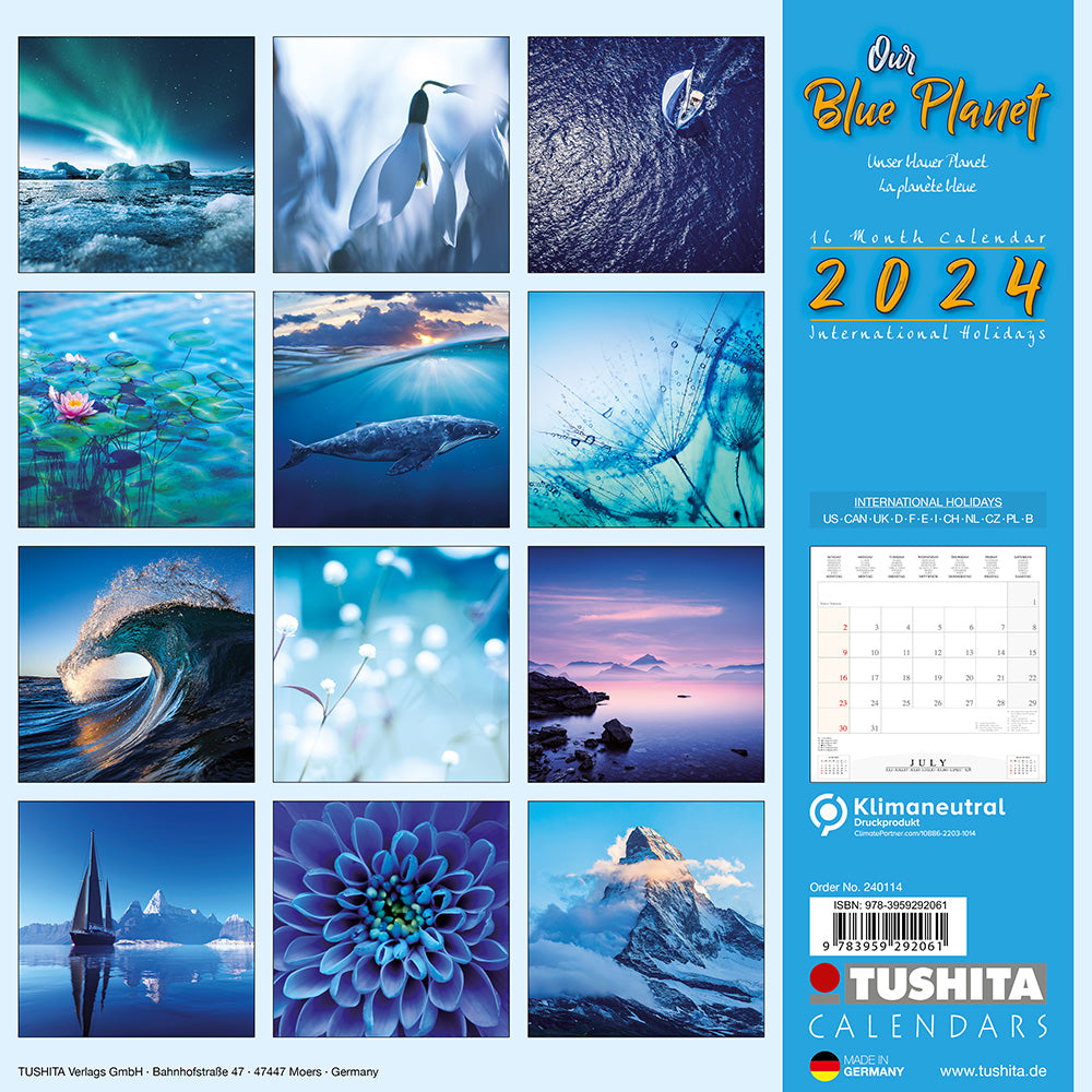 2024 Our Blue Planet - Square Wall Calendar