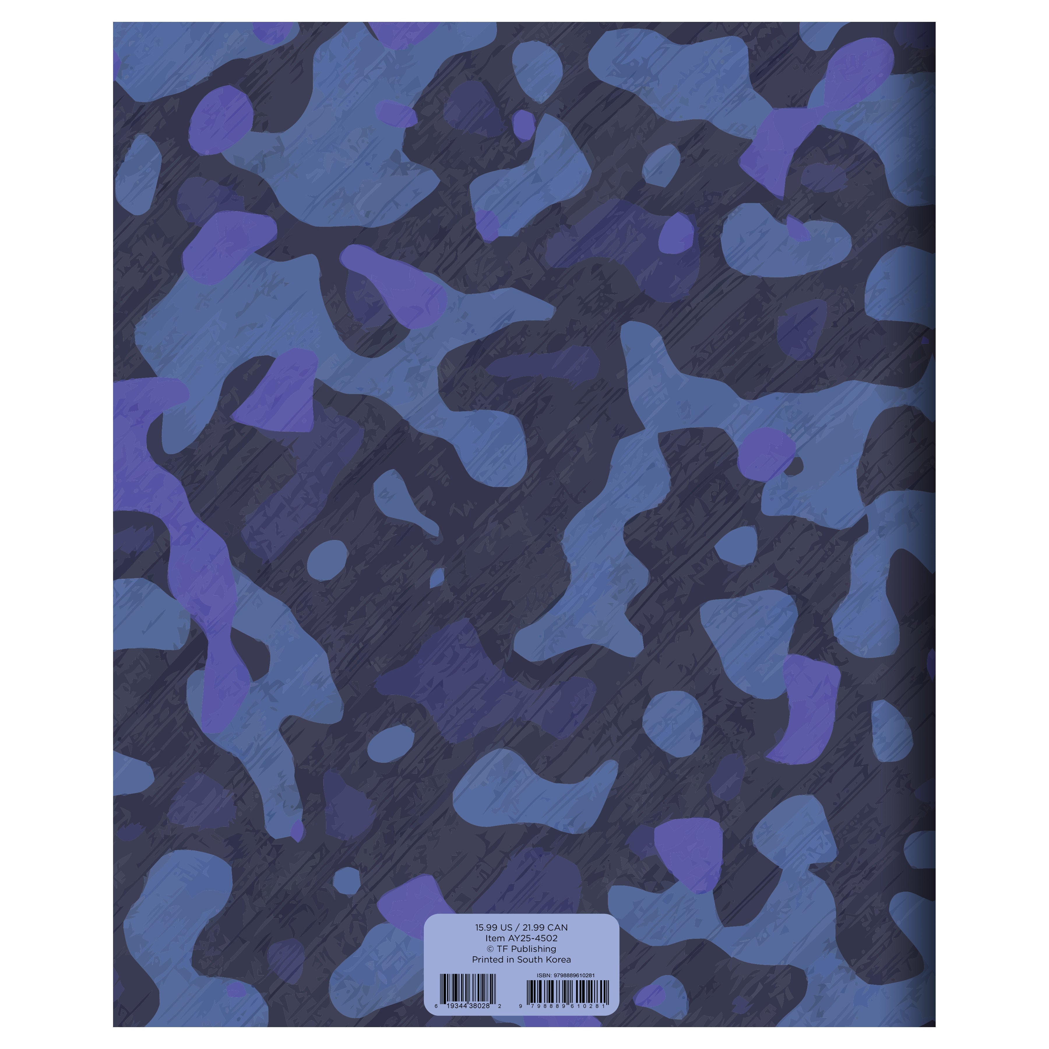 July 2024 - June 2025 Camo - Large Monthly Academic Year Diary/Planner