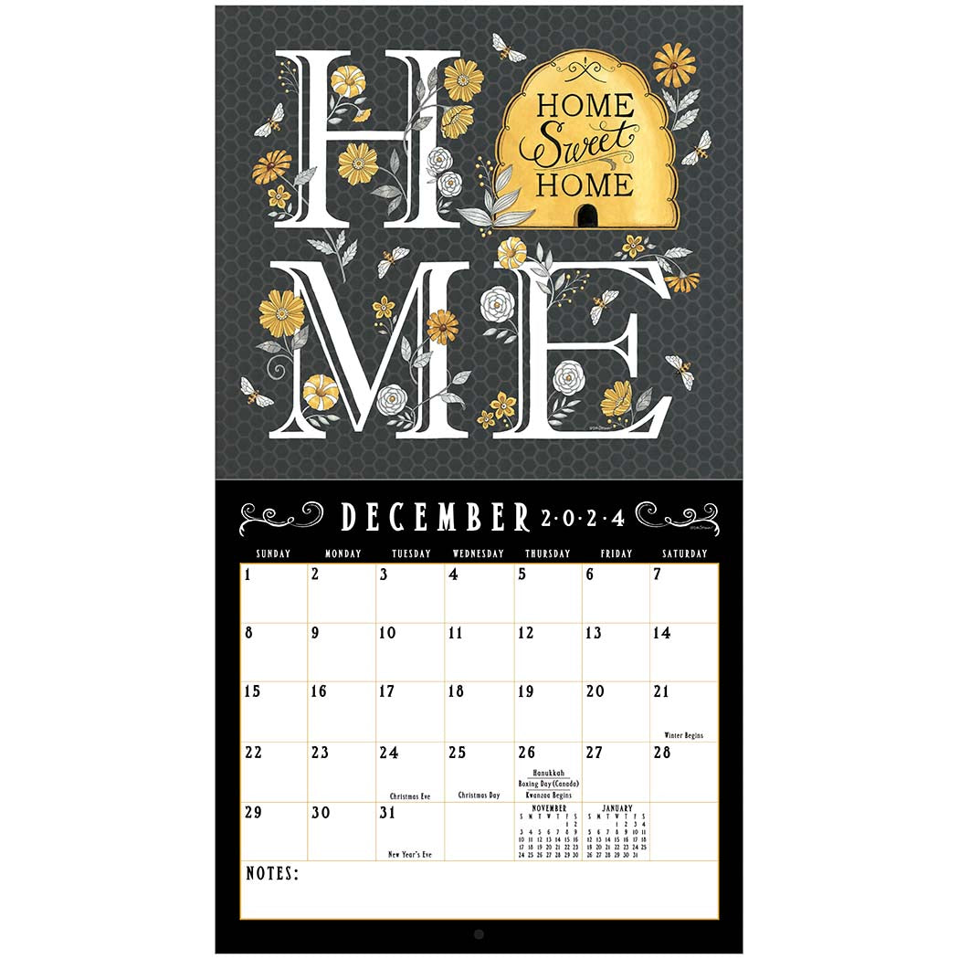 2024 Legacy Bee-U-Tiful Life - Deluxe Wall Calendar
