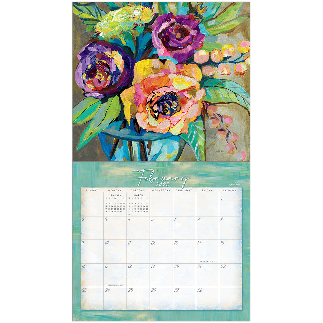 2025 Legacy Joy In Bloom - Deluxe Wall Calendar