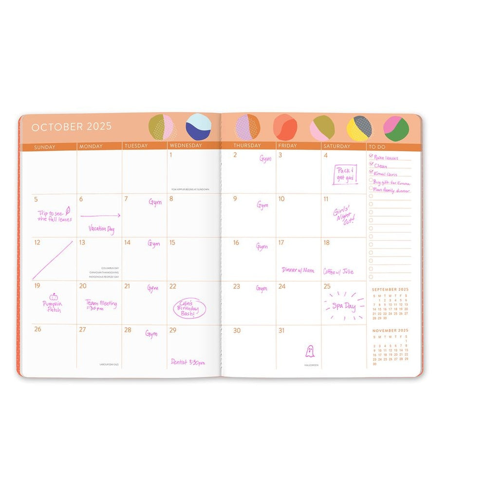 2025 Painter's Palette - Just Right Monthly Diary/Planner