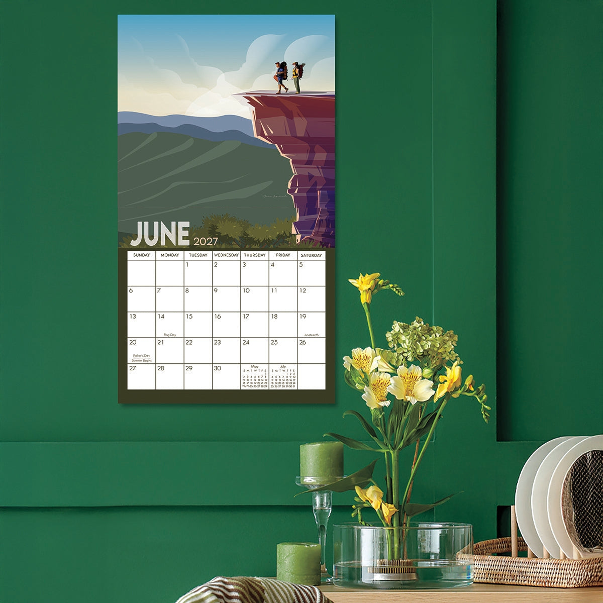 2027 Adventure - Deluxe Wall Calendar by Omar Escalante