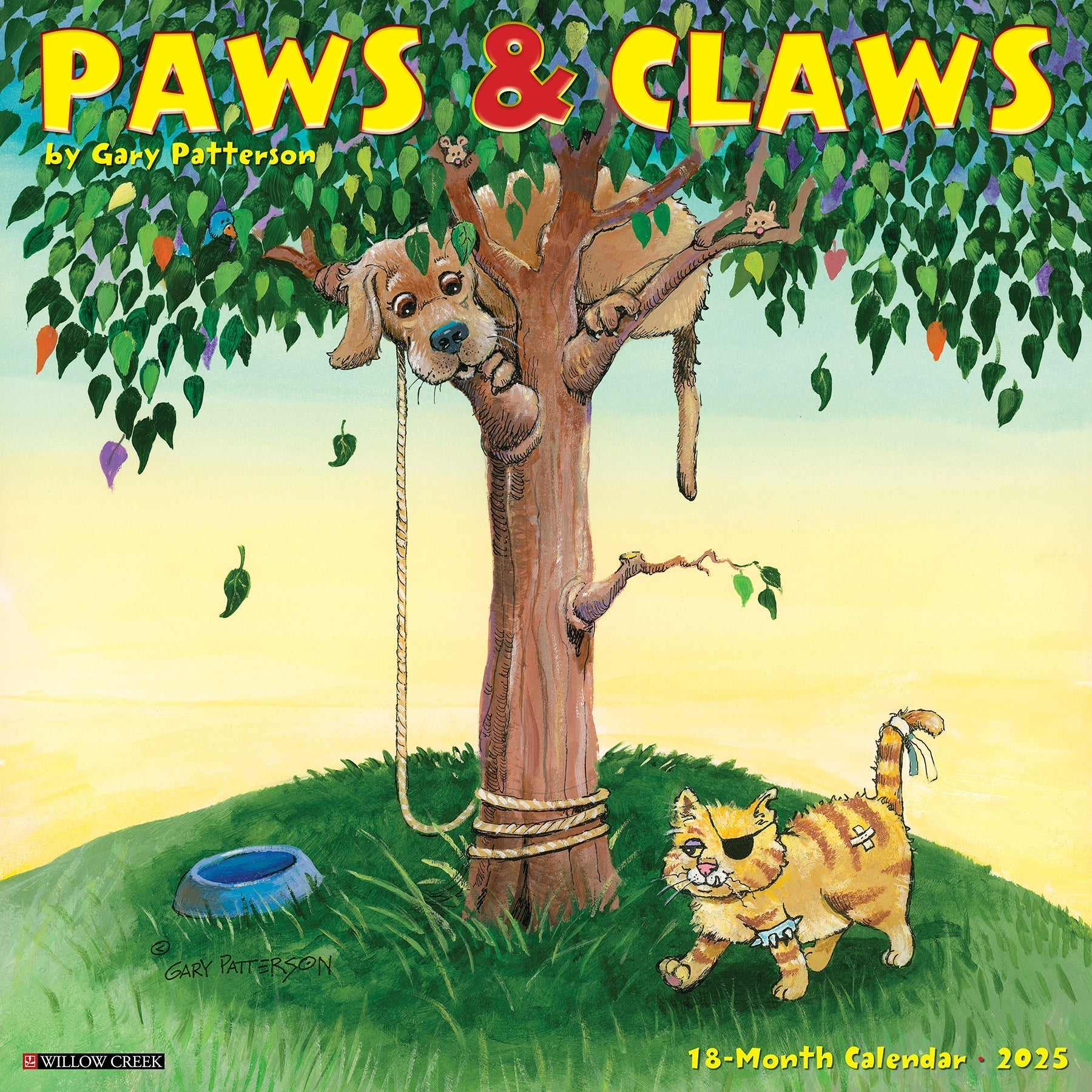 2025 Paws & Claws by Gary Patterson - Square Wall Calendar (US Only)