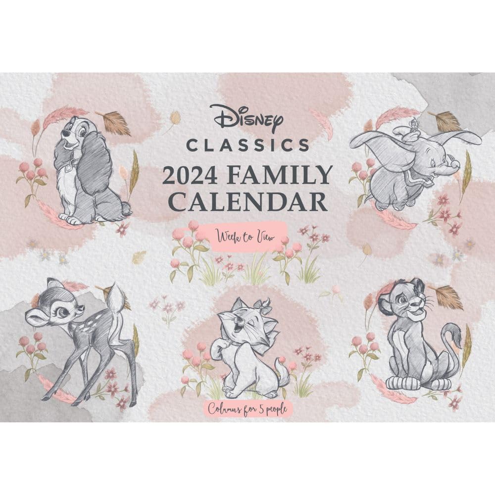 2024 Disney Heritage Family - Horizontal Wall Calendar