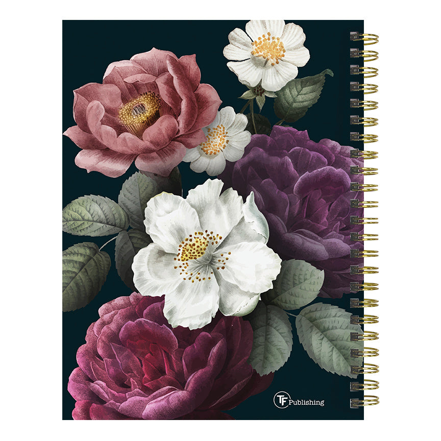 July 2024 - June 2025 Peony and Petals - Medium Weekly & Monthly Academic Year Diary/Planner