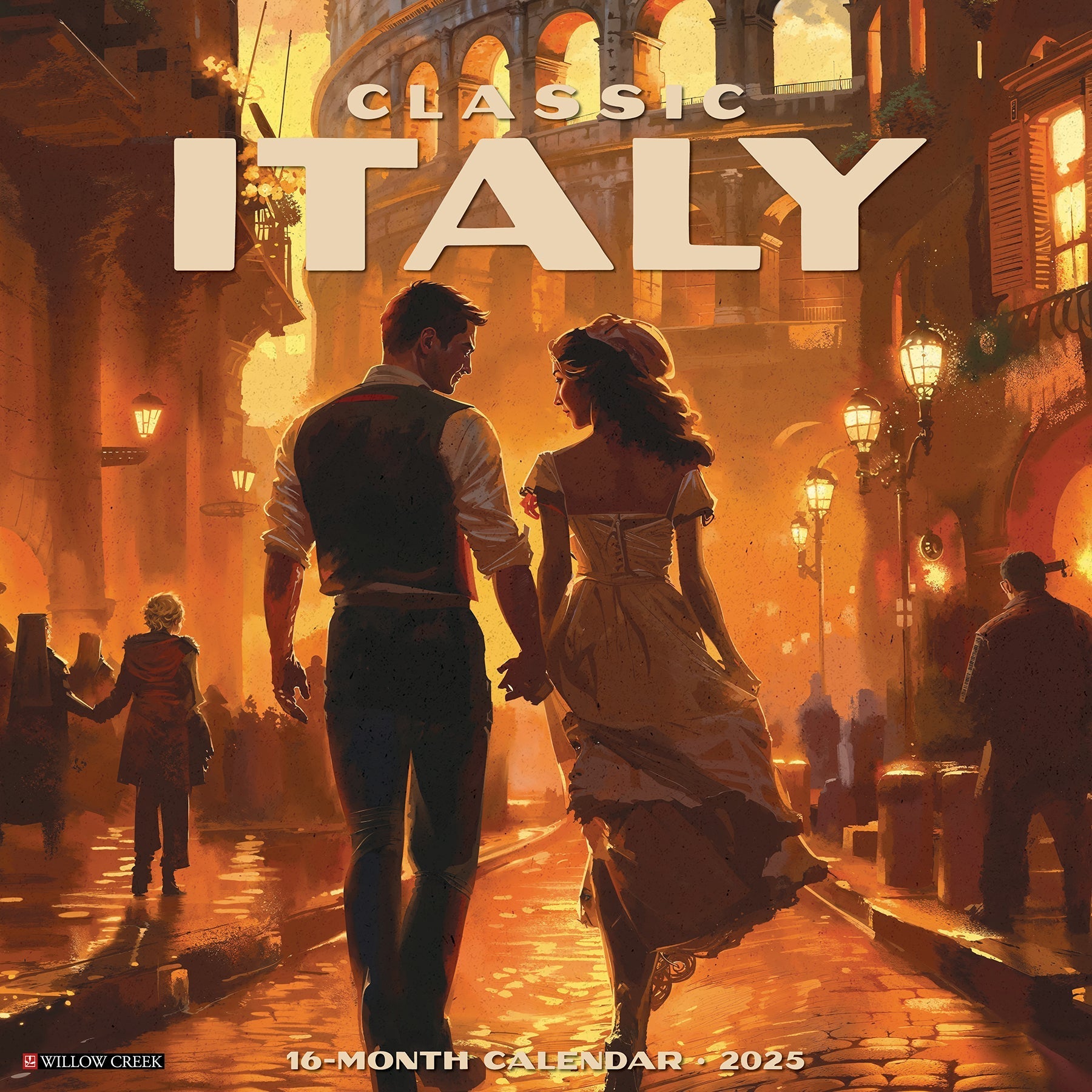 2025 Classic Italy - Square Wall Calendar (US Only)