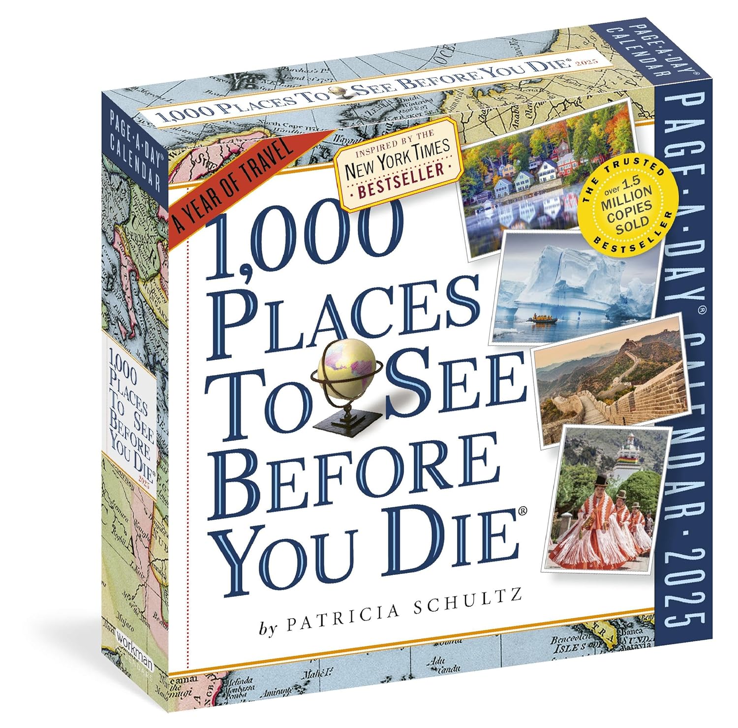 2025 1,000 Places to See Before You Die - Daily Boxed Page-A-Day Calendar