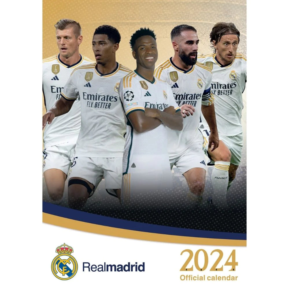 2024 Real Madrid FC A3 Wall Calendar