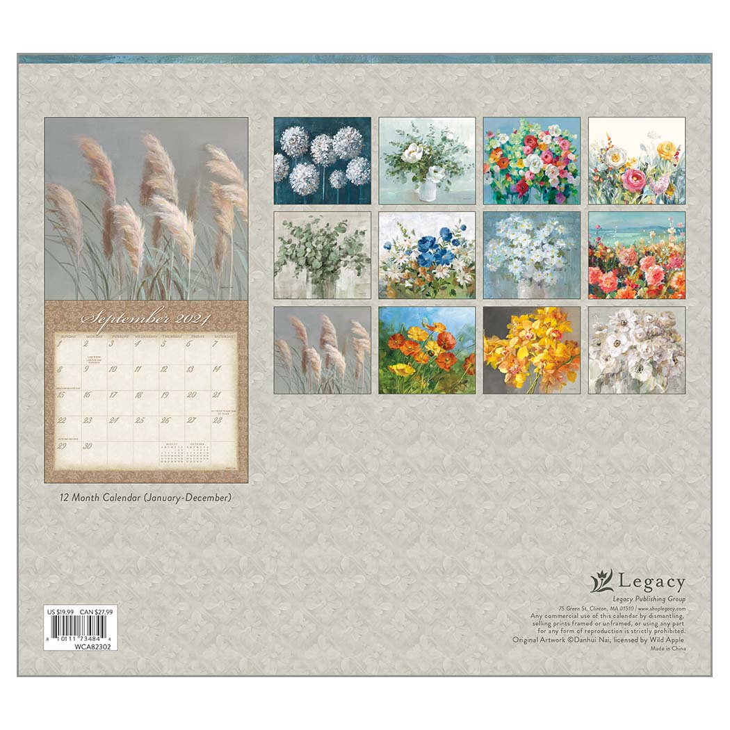 2024 Legacy Tranquility - Deluxe Wall Calendar