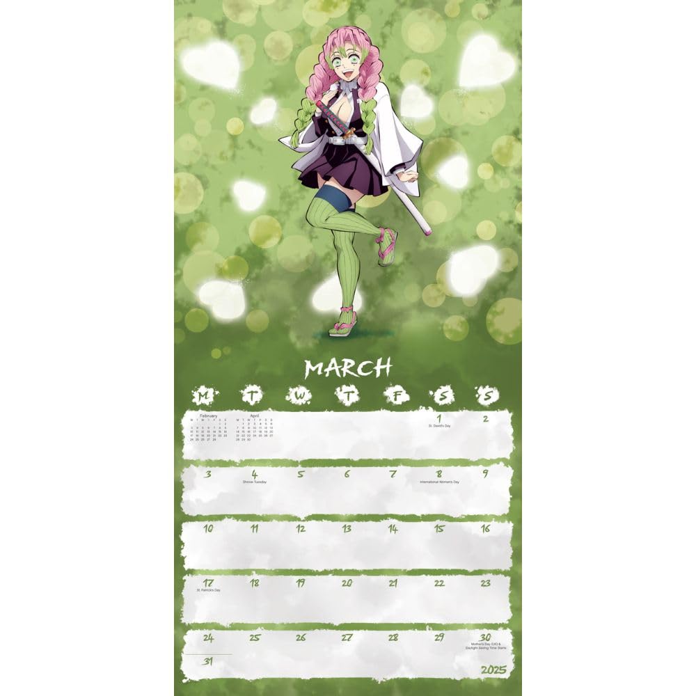 2025 Demon Slayer - Square Wall Calendar