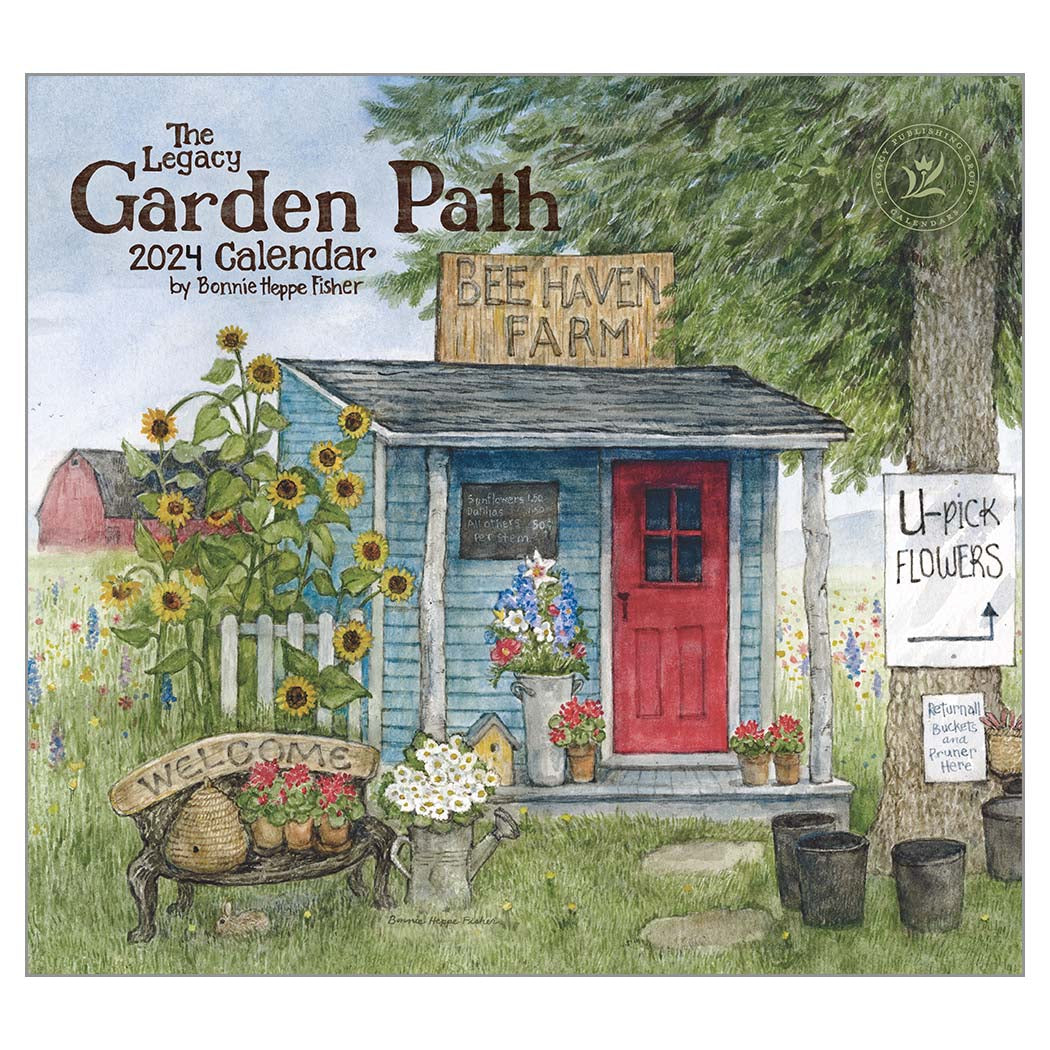 2024 Legacy Garden Path - Deluxe Wall Calendar