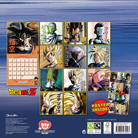 2024 Dragonball Z - Square Wall Calendar  SOLD OUT